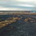 Каменские пожарные оцепили полыхающий несколько суток остров Оби