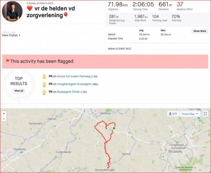 Оливер Насен закрыл свой аккаунт в Strava из-за критики